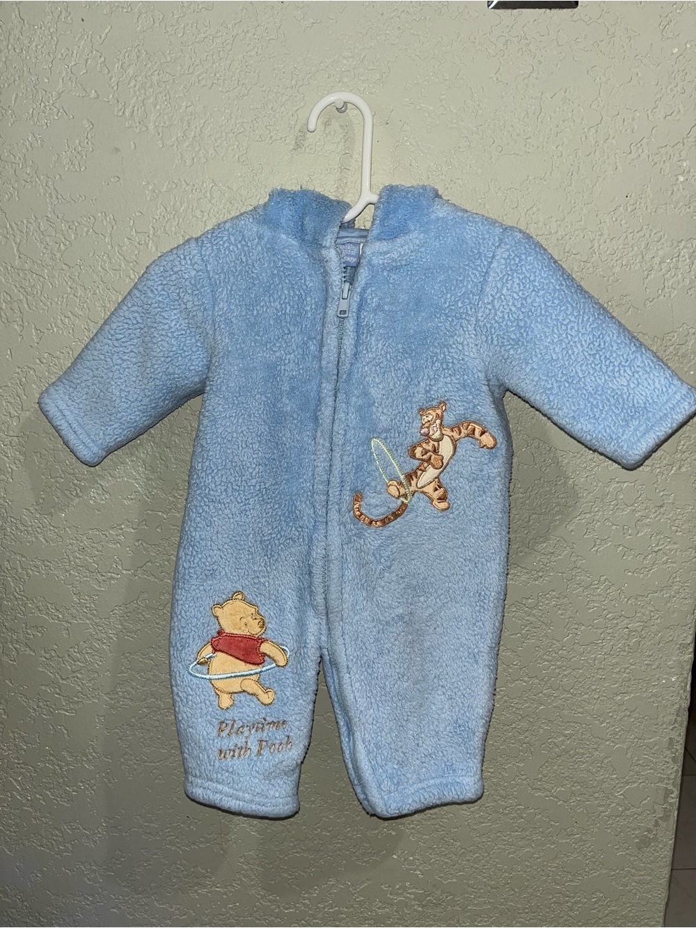 Winnie the Pooh infant fuzzy sleeper